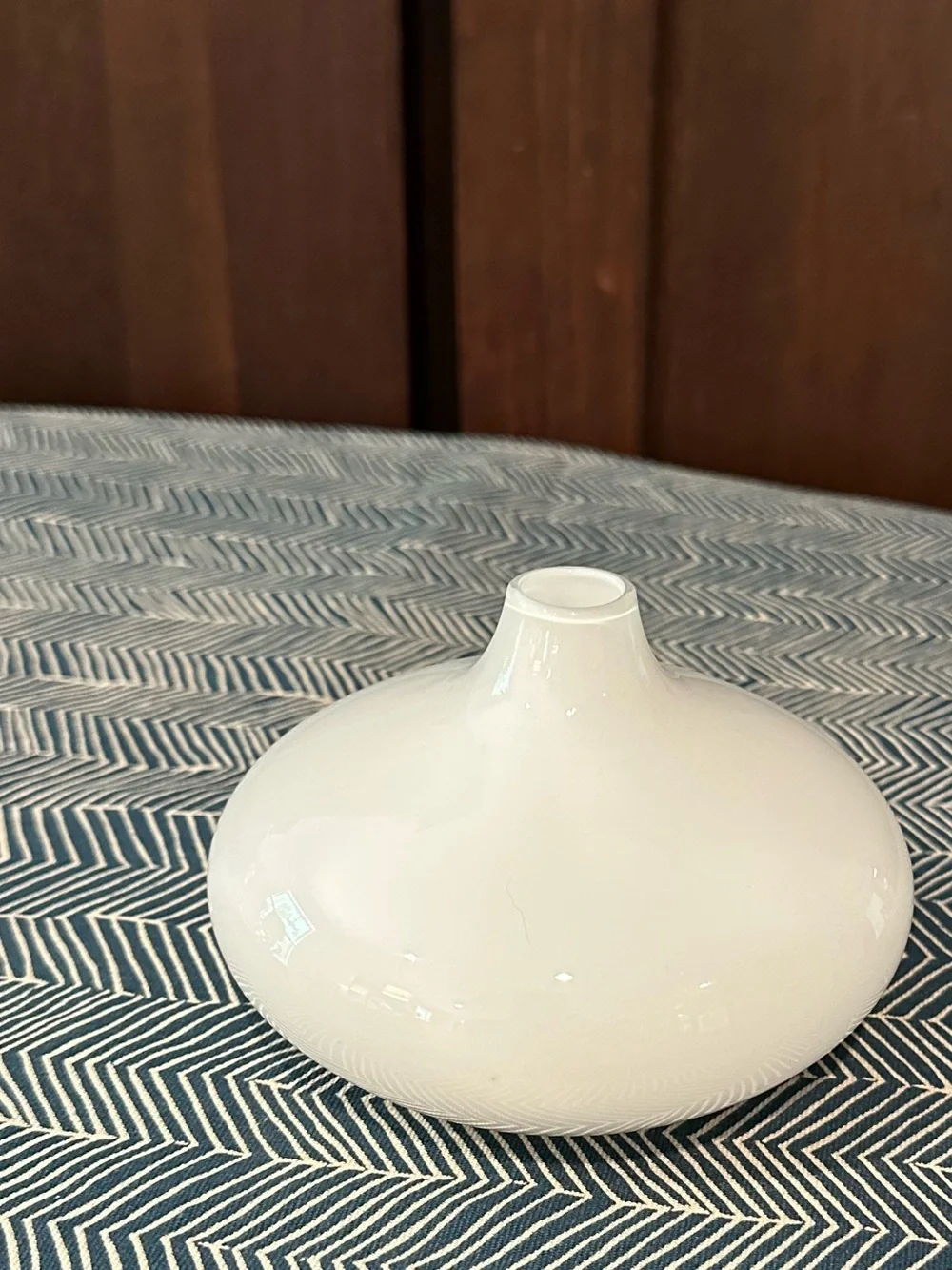 IKEA • milk glass vase or object